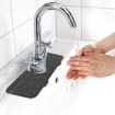 Picture of Kitchen Bath Faucet Silicone Drain Mat Sink Splash Proof Silicone Pad (Gray)