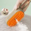 Rechargeable Pet Electric Spray Comb Grooming Brush (White) - 2
