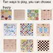 Picture of 3 in 1 F Model Wooden Multifunctional Parent-Child Interactive Children Educational Chessboard Toy Set