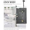 Picture of LOCSTAR 8088 RFID Card +Mechnical Key Unlock Hotel Door Lock (Matt Black)