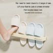 Picture of Long Traceless Wall Mounted Bathroom Slipper Rack Drainage Storage Shelf