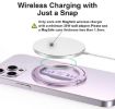 Picture of LiPUSEN LPS-201U Silicone Hand Clip Magsafe Cell Phone Holder With Magnetic Wireless Charger (Pink)