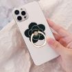 Picture of Metal Cell Phone Finger Ring Holder Rotatable Desktop Phone Stand, Color: 5 Leaf Flower Oxidation Silver