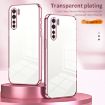 OPPO A91 Transparent Plating Phone Case - Fine Hole Design - 2