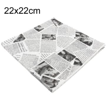 Picture of 500sheets/Pack Deli Greaseproof Paper Baking Wrapping Paper Food Basket Liners Paper 22 x 22cm White