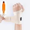 Picture of EADEN Thin Badminton Basketball Wrist Straps Wrist Protectors Tendon Sheath Strain Sports Protective Sleeve (Beige Orange)