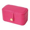 Picture of Leather Mini Jewelry Box Portable Travel Earring and Ring Storage Box, Color: Rouge Red