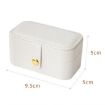 Picture of Leather Mini Jewelry Box Portable Travel Earring and Ring Storage Box, Color: Black