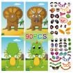 Picture of Face Changing Stickers Early Learning DIY Puzzle Stickers Toys (Dinosaur)