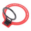 CPS-050 Adhesive MagSafe Magnetic Ring Phone Holder (Red) - 3