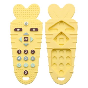 Picture of Baby Remote Control Teether Baby Anti Hand Eating Teething Stick Toys (Yellow)