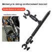 Picture of Double Dual-heads Crabs Motorcycle Clamps Handlebar Fixed Mount 3-stage Telescopic Selfie Stick
