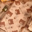 Picture of 100sheets/Pack Bear Pattern Greaseproof Paper Baking Wrapping Paper Food Basket Liners Paper 20x30cm