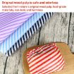 Picture of 100sheets/Pack Striped Baking Greaseproof Paper Food Placemat Paper, size: 30x30cm (Orange)