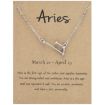 Zodiac Signs Diamond Necklace - Aries Silver - 1