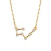 Zodiac Signs Diamond Necklace - Aries Silver - 5