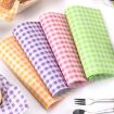 Picture of 100sheets/Pack Square Baking Greaseproof Paper Burger Sandwich Liner Paper, size: 22x22cm (Purple)