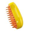 Picture of Mango Pet Electrical Spray Massage Comb Hair Removal Cleaning Grooming Brush For Cats And Dogs (Yellow)