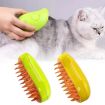 Picture of Mango Pet Electrical Spray Massage Comb Hair Removal Cleaning Grooming Brush For Cats And Dogs (Yellow)