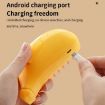 Picture of Banana Shape Pet Spray Massage Comb Electrical Cleaning Brush Hair Removal Comb For Dogs And Cats (Yellow)