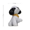 Picture of Warm Color Teddy Series Beckoning Figure Gardening Decoration Car Ornaments (Black and White)