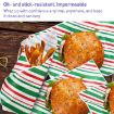 Striped Baking Greaseproof Paper Food Placemat Paper - 100 Sheets/Pack - 5