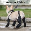 Picture of Waterproof Dog Boots Anti-Slip Dog Shoes Pet Paw Protector, Size: M (Black)