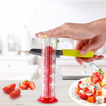 Picture of Grape Strawberry Slicer Tomato Cherries Cutter Knife Fruit Salad Making Tool