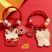 Picture of Year Of The Dragon Metal Pendant Cute Car Keychain Doll Couple Bag Pendant, Color: Lucky Dragon