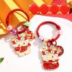 Picture of Year Of The Dragon Metal Pendant Cute Car Keychain Doll Couple Bag Pendant, Color: Lucky Dragon