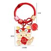 Picture of Year Of The Dragon Metal Pendant Cute Car Keychain Doll Couple Bag Pendant, Color: Yingfu Dragon