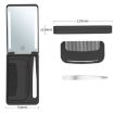 Picture of LED Cosmetic Mirror Rechargeable Smart Fill Light Travel Portable Set (Black)