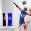 Picture of 1pair Volleyball Arm Sleeves Passing Forearm Guard with Protection Pad and Thumbhole, Spec: Adult Gem Blue