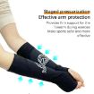 Picture of 1pair Volleyball Arm Sleeves Passing Forearm Guard with Protection Pad and Thumbhole, Spec: Adult Black