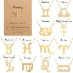 Picture of Zodiac Signs Necklace Electroplate Alloy Short Chain Jewelry, Style: Leo Golden