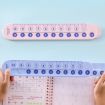 Picture of Montessori Math Decomposition Ruler for Kindergarten Children - Numbers, Addition, Subtraction - Teaching Aid - 25.5cm (Pink)