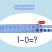 Picture of Montessori Math Decomposition Ruler for Kindergarten Children - Numbers Addition and Subtraction Teaching Aid - 25.5cm (Blue)