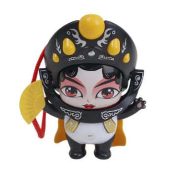 Picture of Sichuan Opera Face Chinese Style Face Change Crafts Ornament Children Toy (Yellow)