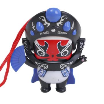 Picture of Sichuan Opera Face Chinese Style Face Change Crafts Ornament Children Toy (Blue)