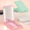 Picture of LED Cosmetic Mirror Rechargeable Smart Fill Light Travel Portable Set (Pink)