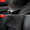 PU Leather Car Armrest Cover 32x19cm (Black) - 6