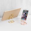 Picture of Wrought Iron Stable Desktop Tablet Phone Lazy Stand Office Business Card Holder (Rose Gold)