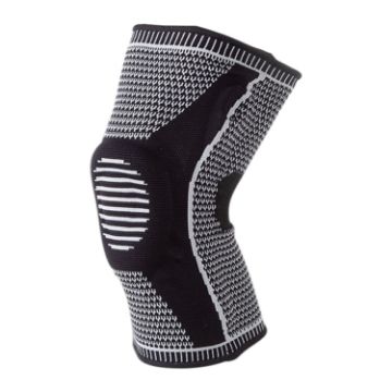 Picture of Dual Spring Support Silicone Sports Brace Fitness Protective Pads, Specification:S Size (Black Grey)