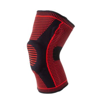 Picture of Dual Spring Support Silicone Sports Brace Fitness Protective Pads, Specification:XXL Size (Red Black)