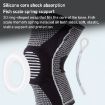 Picture of Dual Spring Support Silicone Sports Brace Fitness Protective Pads, Specification:XXL Size (Black Grey)