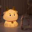 Picture of Dragon Silicone Sleeping Night Light Childrens Gift USB Rechargeable Ambient Lantern, Style: Pat Model (Colorful+Warm Yellow Light)