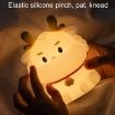 Picture of Dragon Silicone Sleeping Night Light Childrens Gift USB Rechargeable Ambient Lantern, Style: Pat Model (Colorful+Warm Yellow Light)