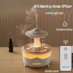 Picture of UFO Water Drop Aromatherapy Humidifier Desktop Remote Control Diffuser, Plug: US Plug (Wood Grain)