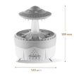 Picture of UFO Water Drop Aromatherapy Humidifier Desktop Remote Control Diffuser, Plug: UK Plug (White)