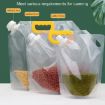 Picture of 5pcs Portable Food Packaging Bag Grain Sealed Bag Fresh-keeping Storage Bag, Capacity: 1kg